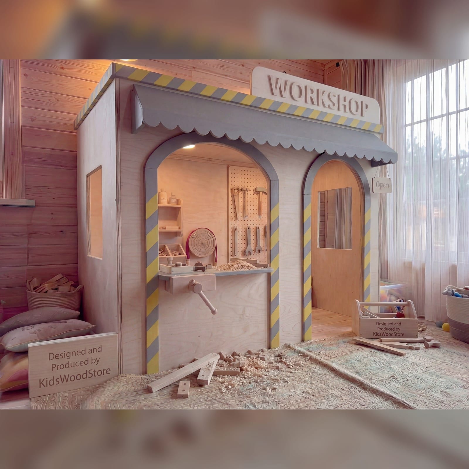 Wooden Kids Pretend Playhouse | Kids Wood Store