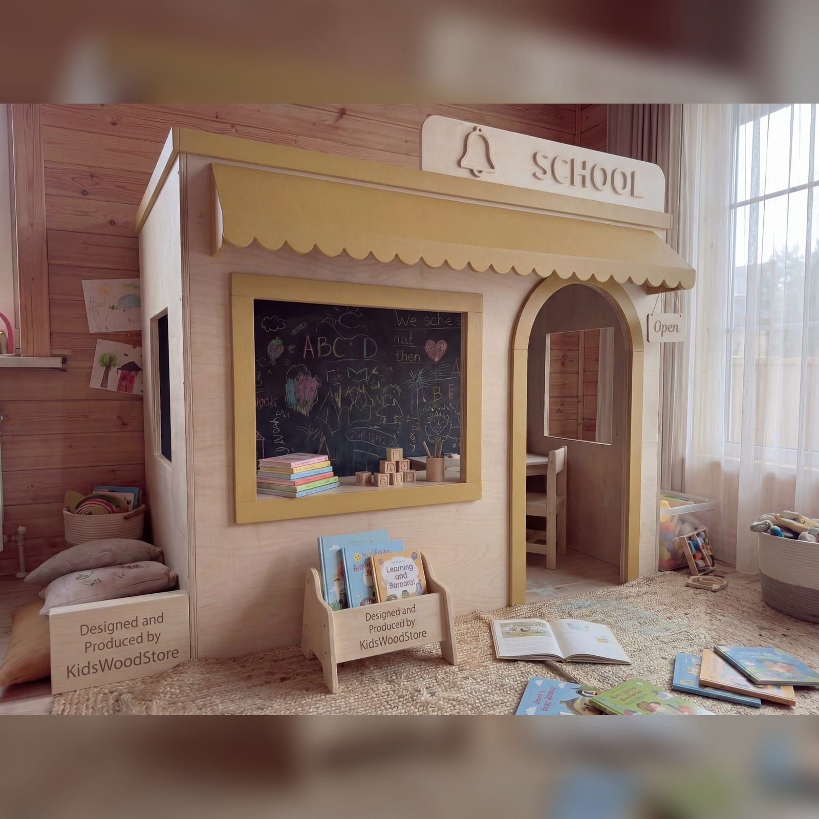 Wooden Kids Pretend Playhouse | Kids Wood Store