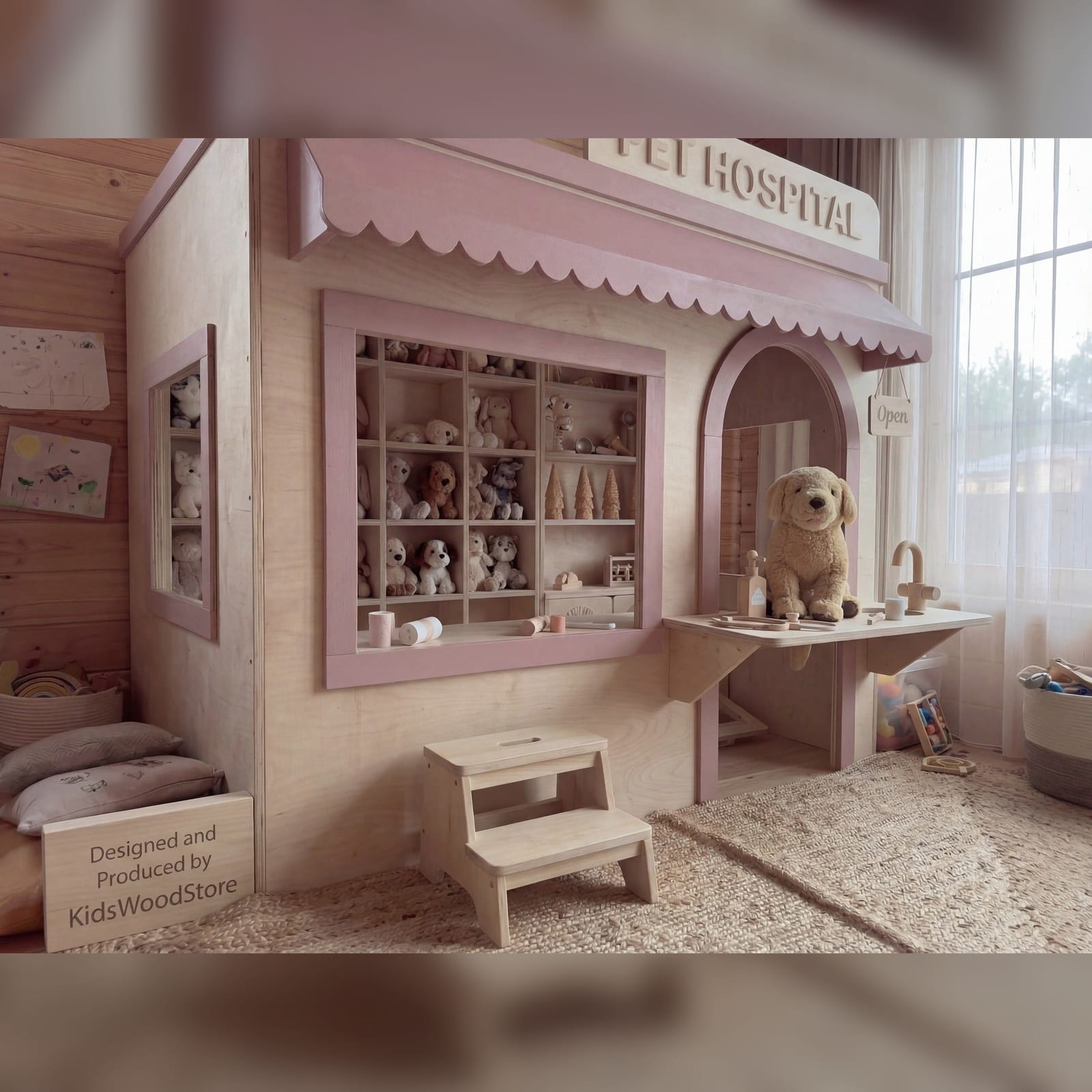 Wooden Kids Pretend Playhouse | Kids Wood Store