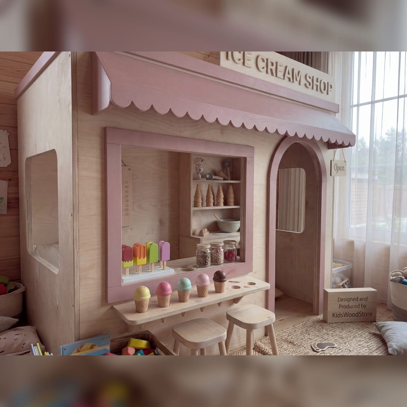 Wooden Kids Pretend Playhouse | Kids Wood Store