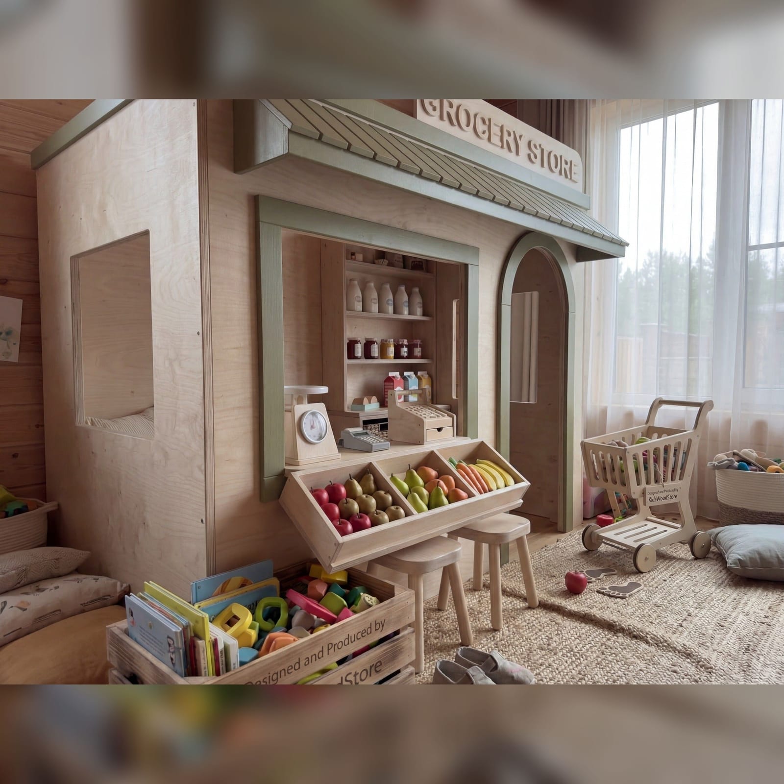 Wooden Kids Pretend Playhouse | Kids Wood Store