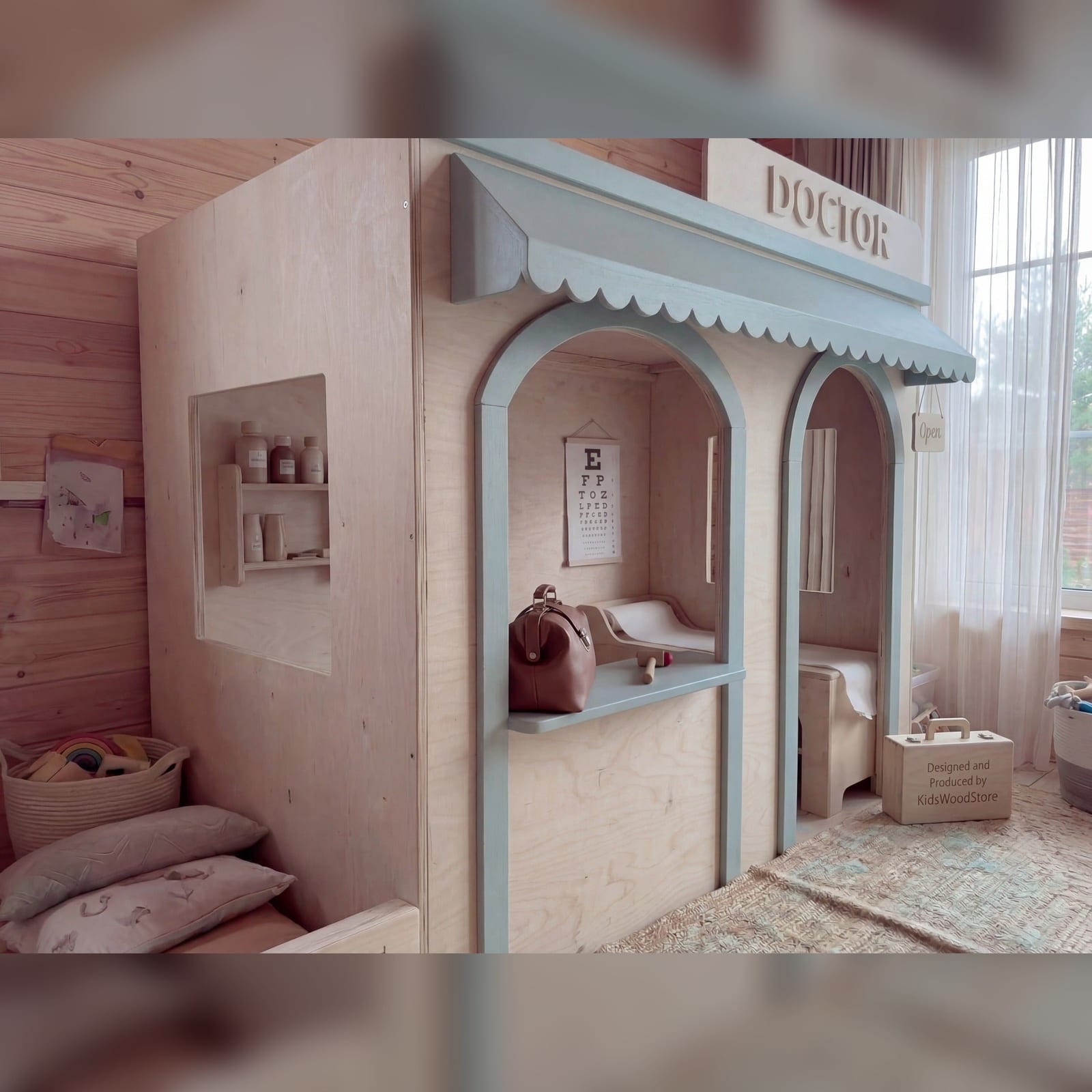 Wooden Kids Pretend Playhouse | Kids Wood Store