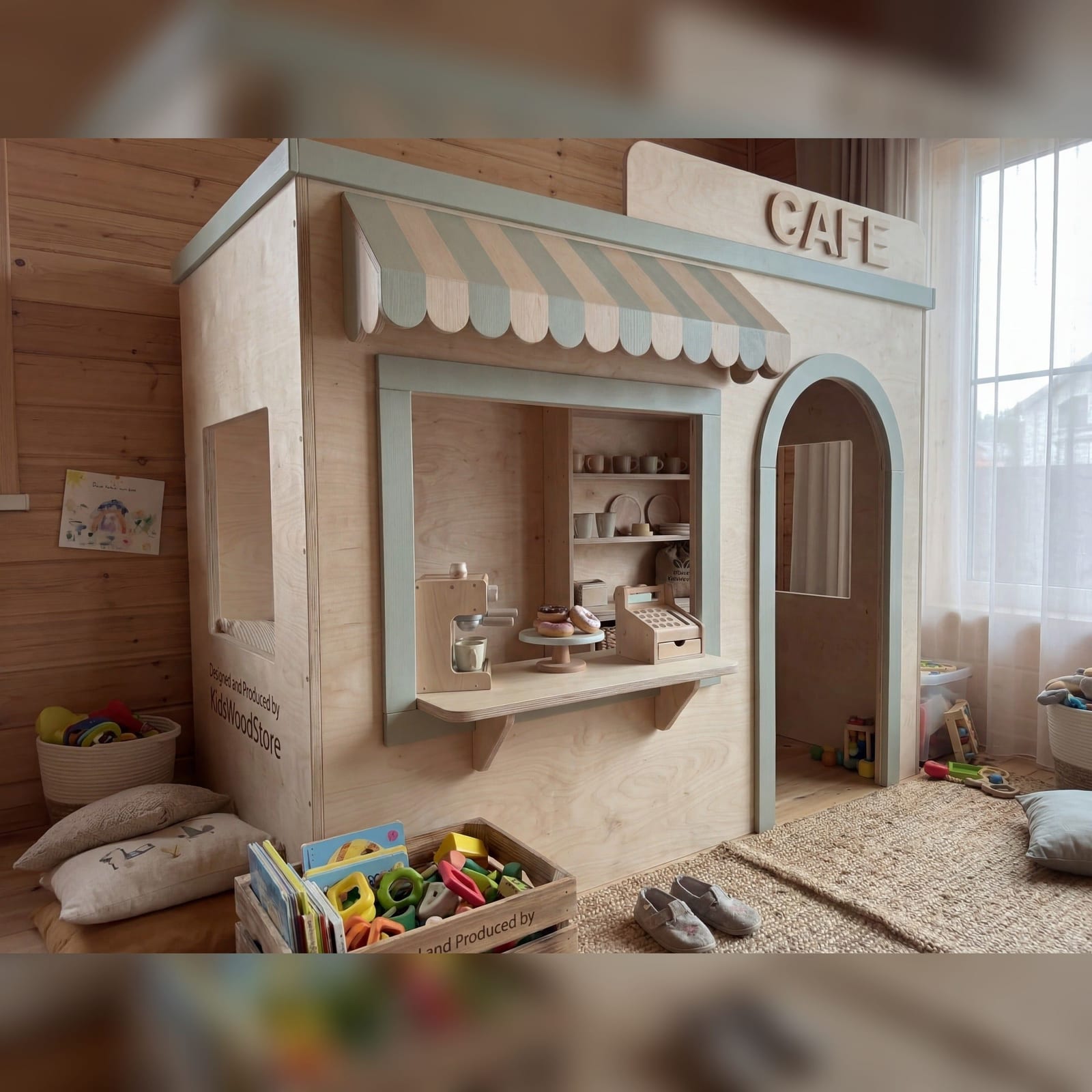 Wooden Kids Pretend Playhouse | Kids Wood Store