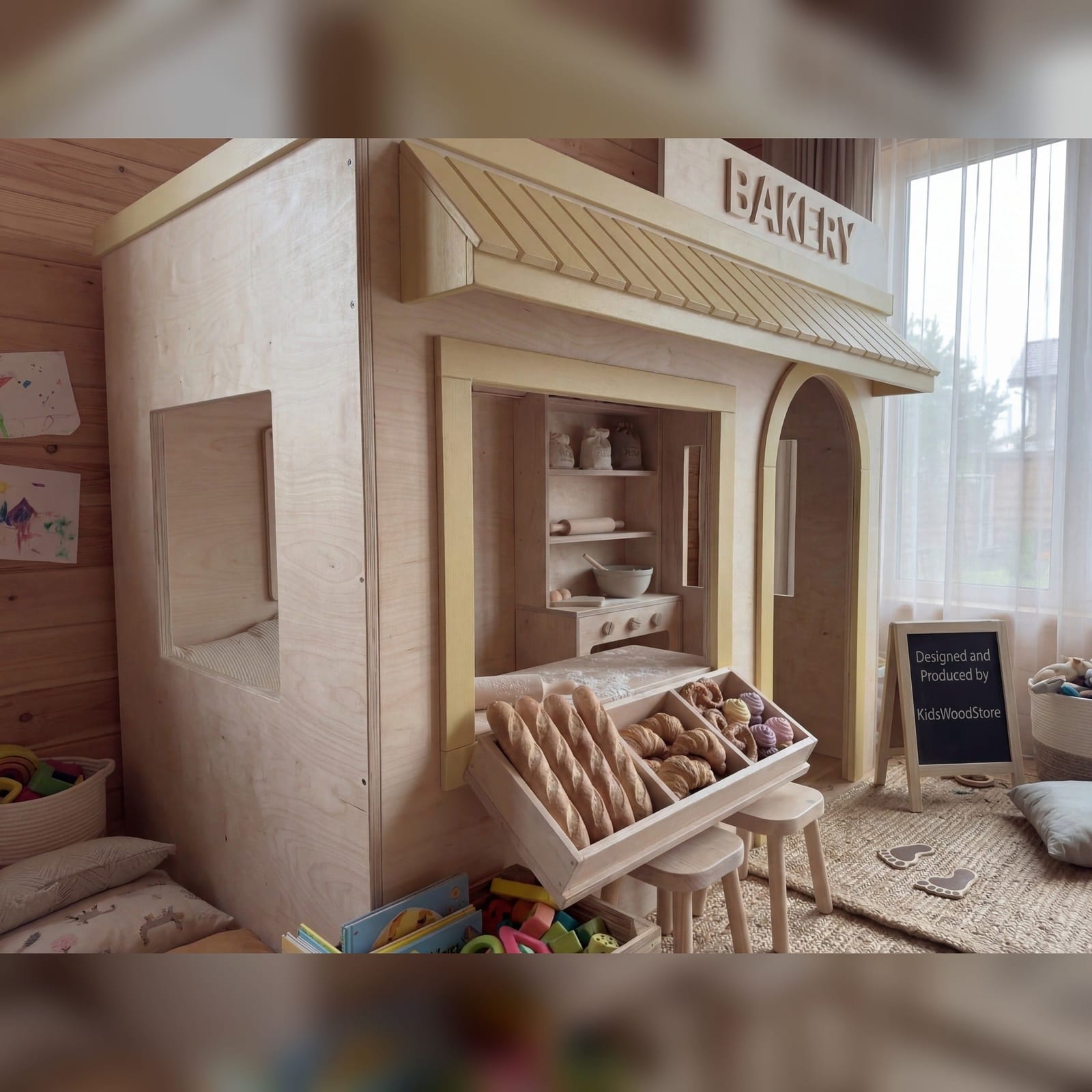 Wooden Kids Pretend Playhouse | Kids Wood Store