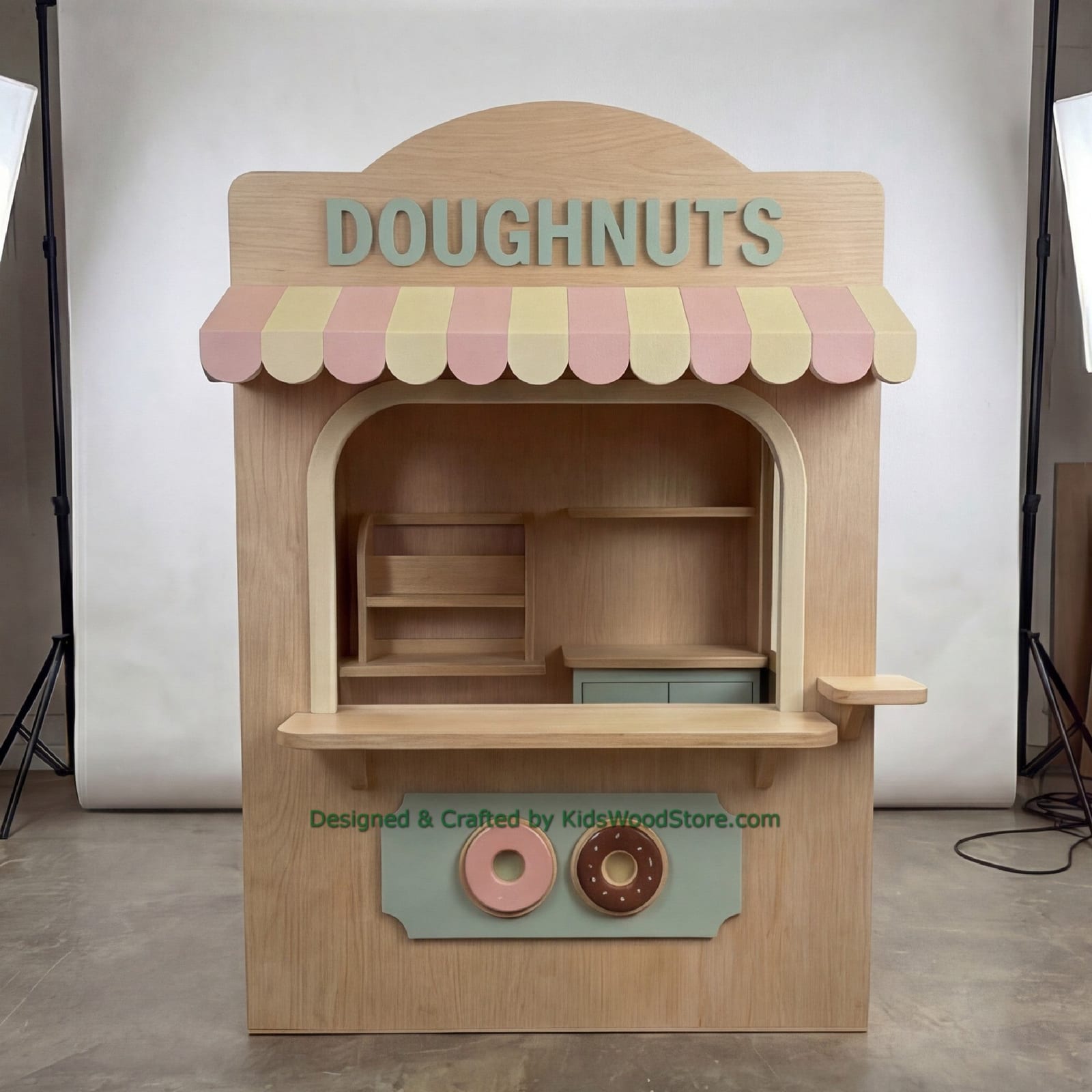 Wooden Doughnuts Playhouse + Furnitures for Kids | Kids Wood Store