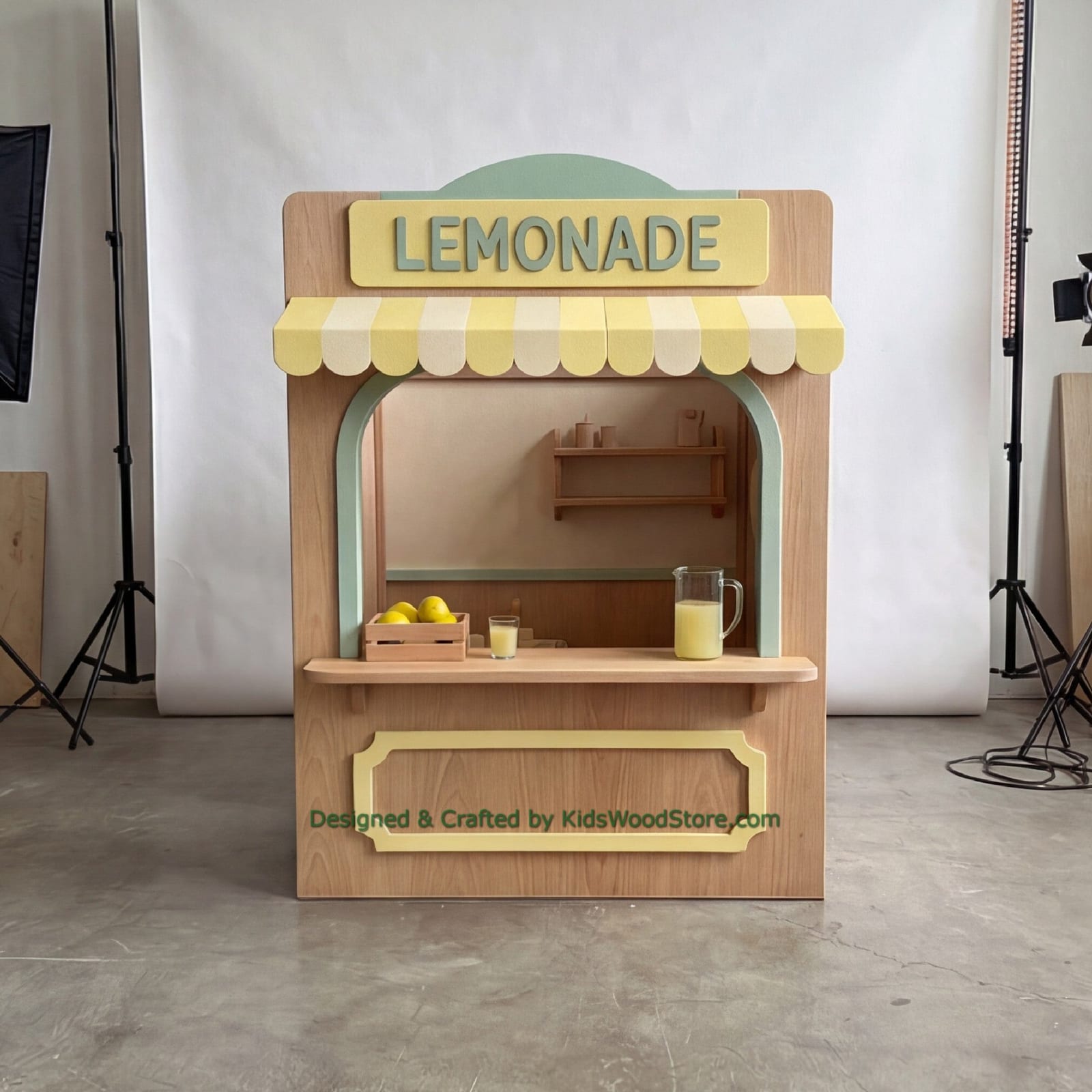 Wooden Lemonade Playhouse + Furnitures for Kids | Kids Wood Store
