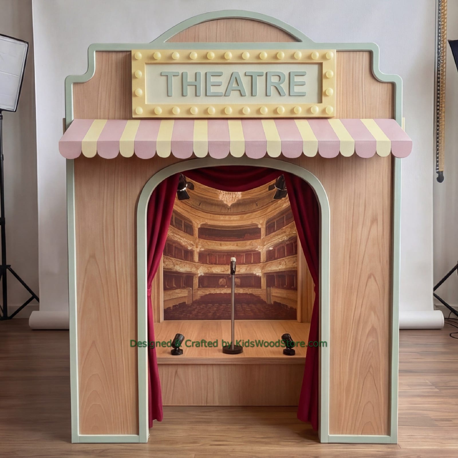 Wooden Theatre Playhouse + Furnitures for Kids | Kids Wood Store