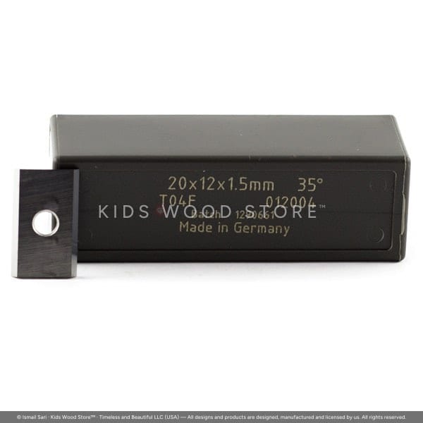 Carbide 2-Edge Sizing Knife Insert T04F-CR 20 × 12 × 1.5 — photo 1