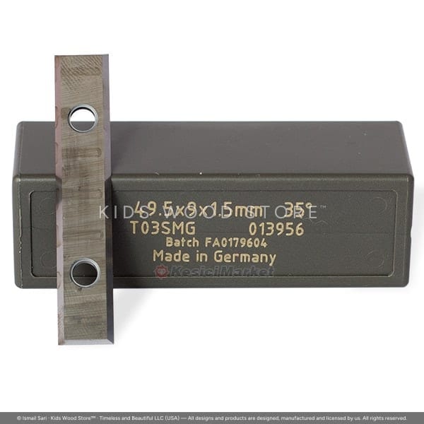 Carbide 4-Edge Sizing Knife Insert T03SMG 49.5 × 9.0 × 1.5 — photo 1
