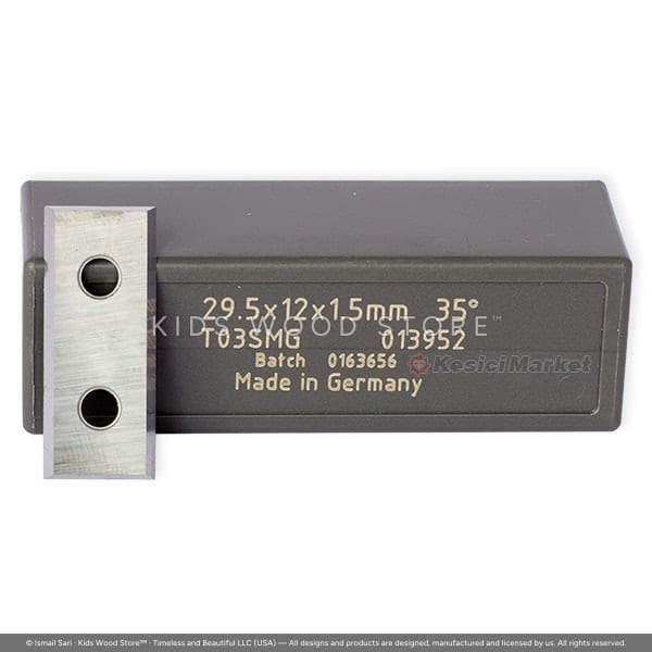 Carbide 4-Edge Sizing Knife Insert T03SMG 29.5 × 12 × 1.5 — photo 1