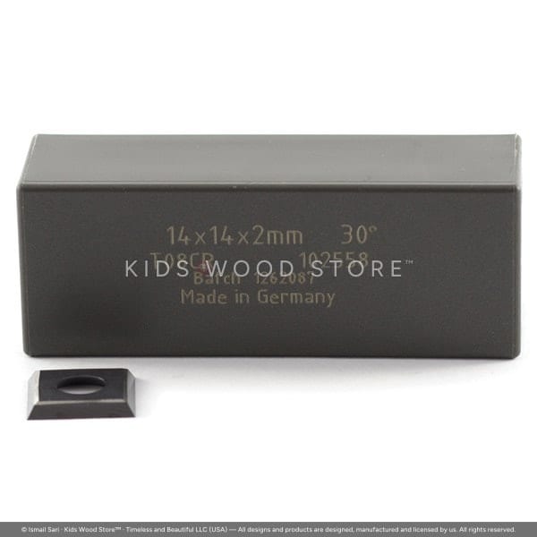 Carbide (T08CR) 4-Edge Square Knife Insert T04MG-CR 14 × 14 × 2.0 — photo 1