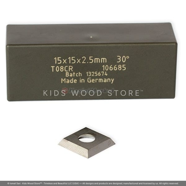 Carbide (T04MG-CR) 4-Edge Square Knife Insert T08CR 15 × 15 × 2.5 — photo 1