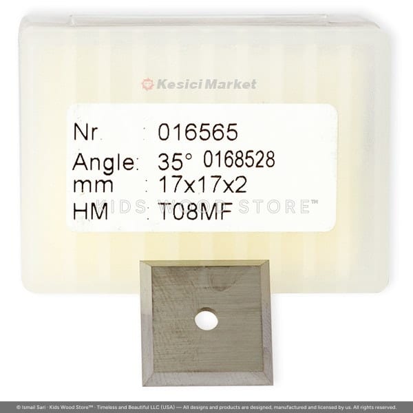 Carbide 4-Edge Square Knife Insert T08MF 17 × 17 × 2 — photo 1