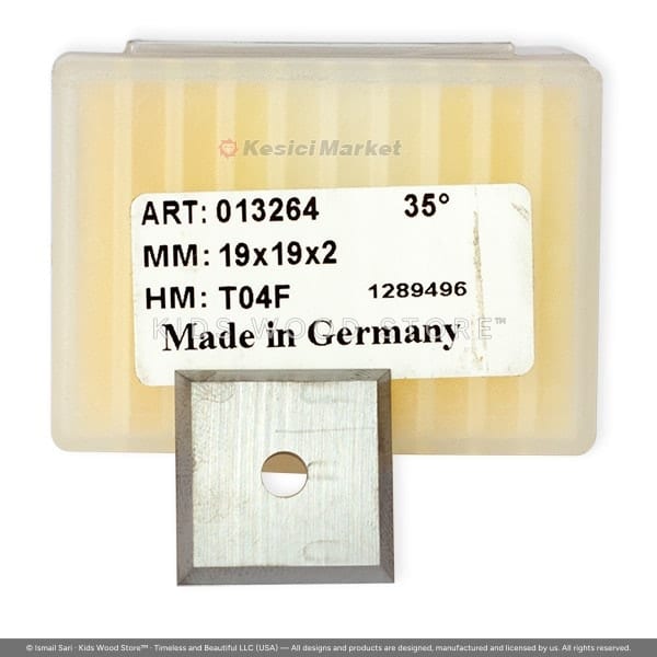 Carbide 4-Edge Square Knife Insert T04F-CR 19 × 19 × 2 — photo 1