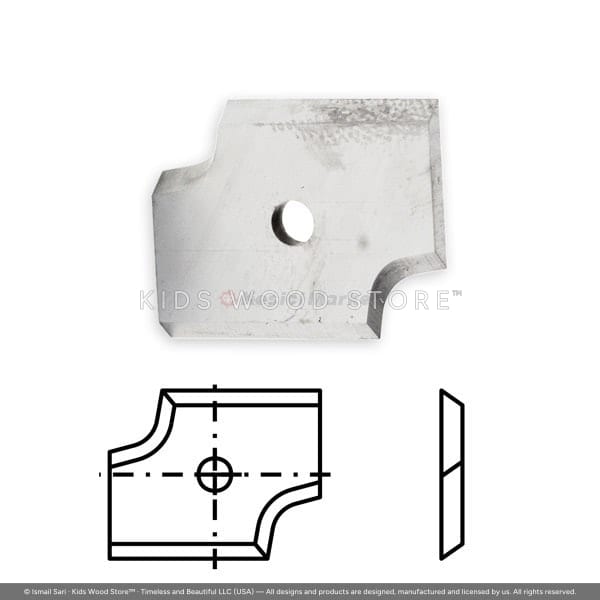 Carbide Turanlar PVC Right-Hand Edge Bander Profile Scraper Knife T04F 20 × 16 × 2 × 3 R3 — photo 1