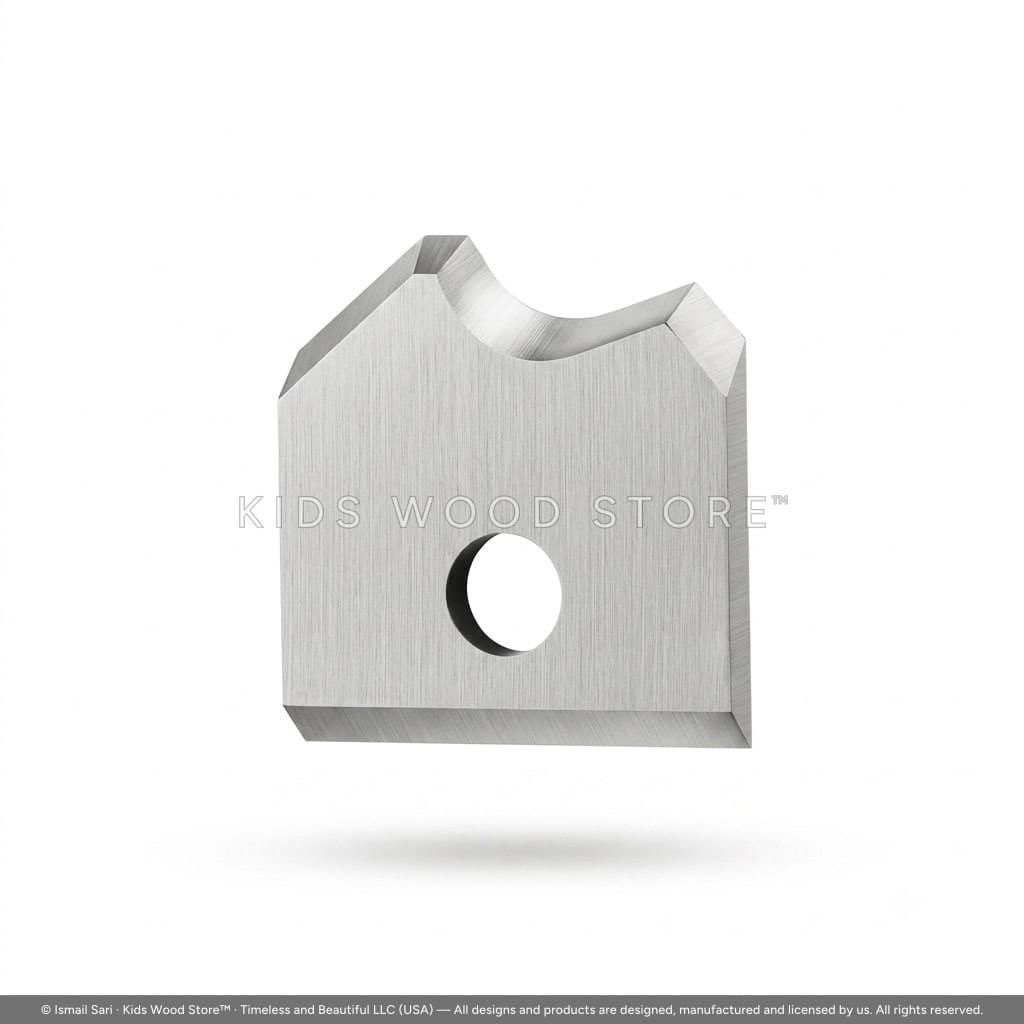 Carbide Left-Hand Edge Bander Profile Scraper Knife 16 × 17 × 5 — photo 1