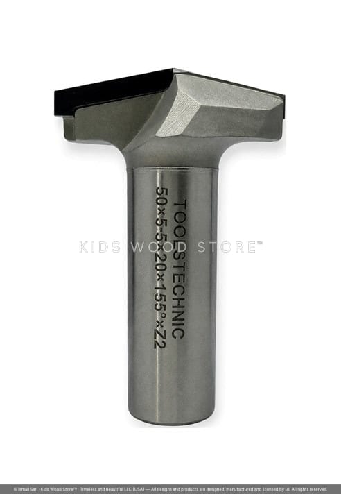 PCD V-Groove Bit 50 × 5.5 × 20 × 155° Z2 — photo 1