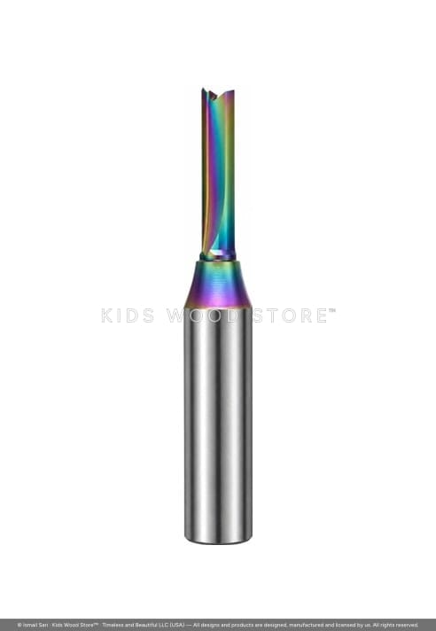 Turbo Router Bit Blue Coated 5 × 22 × 70 × 12 Z3 — photo 1