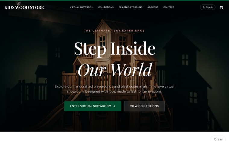 Kids Wood Store — e-commerce