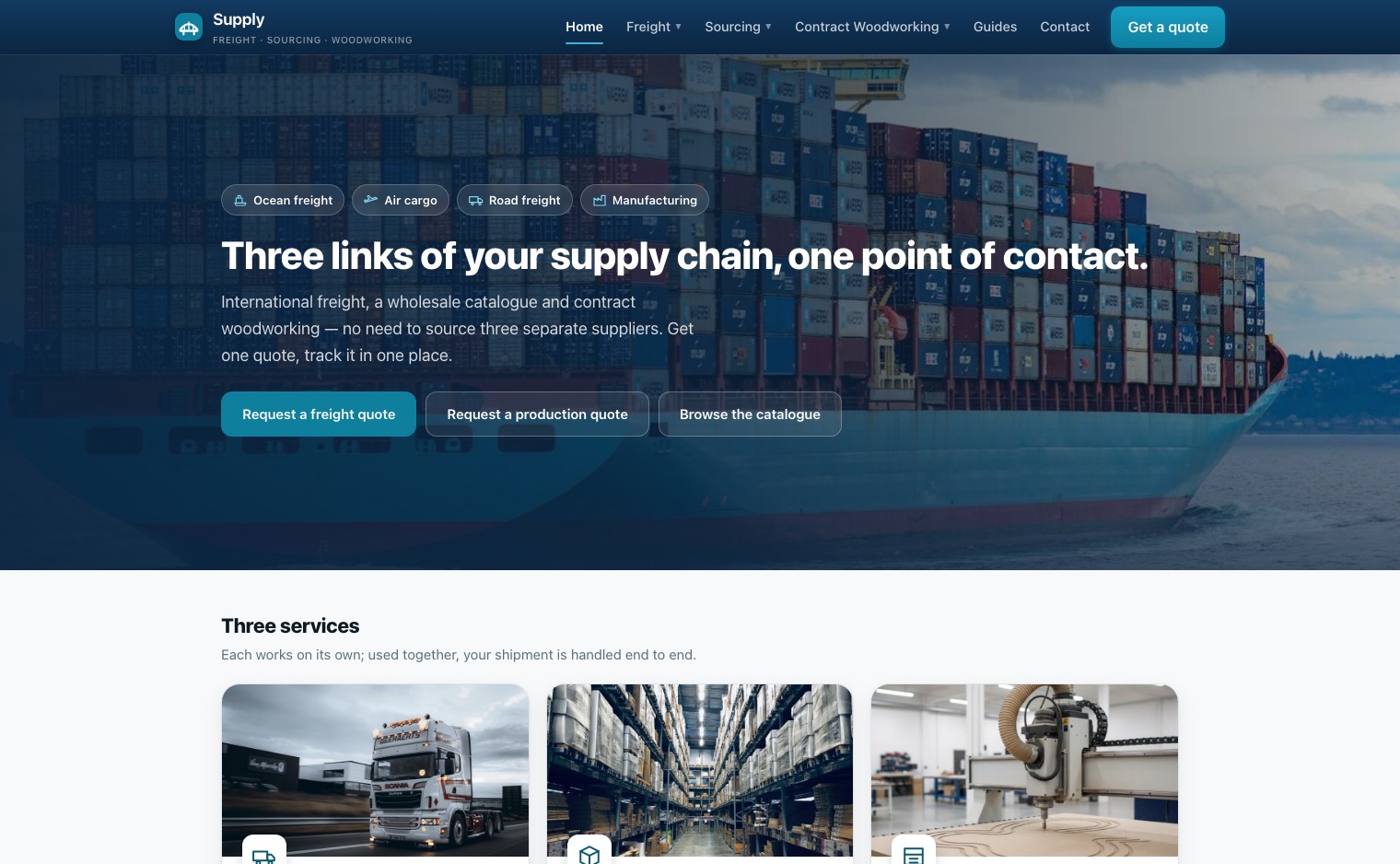 Supply — logistics and supply chain