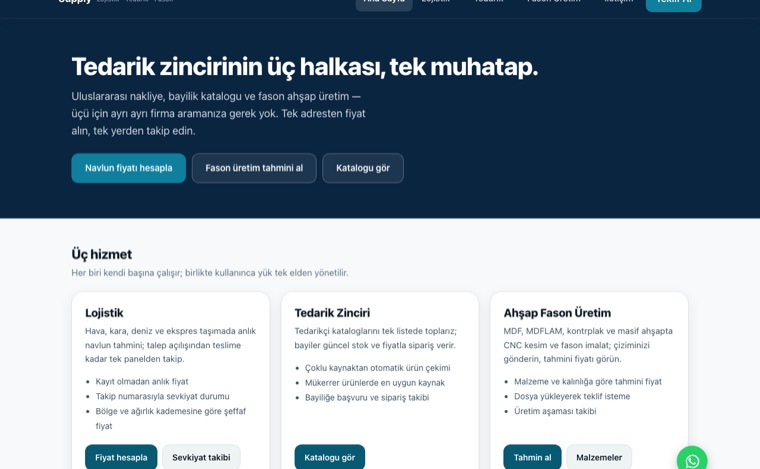 Supply — logistics and supply chain